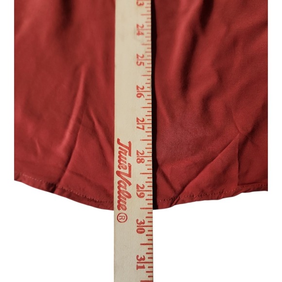 Torrid Floral Embroidered Cami Top Women’s Size 2 Rust Red Boho Romantic Plus - Picture 7 of 9